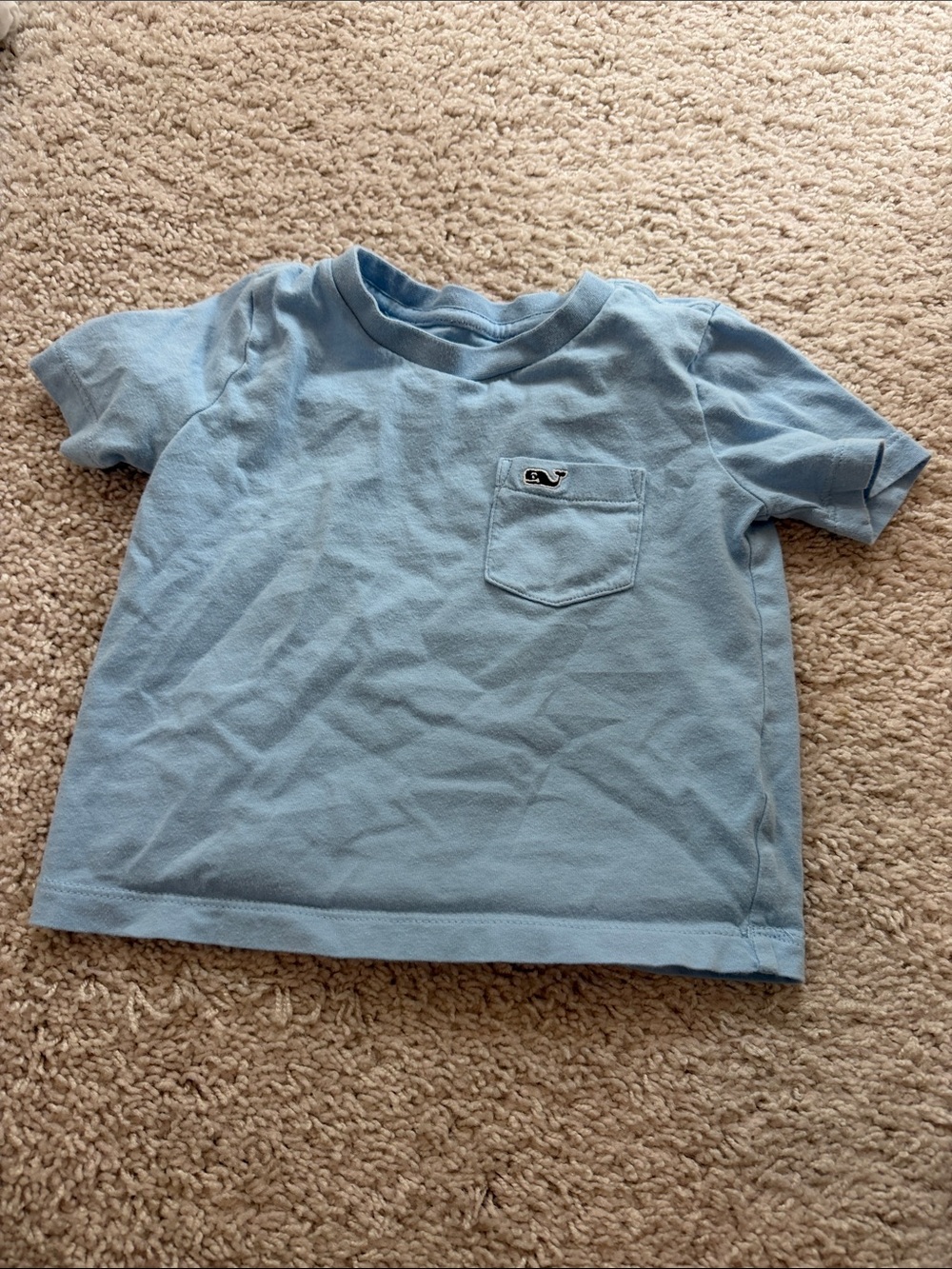 Vineyard Vines Light Blue Kids Pocket Tee